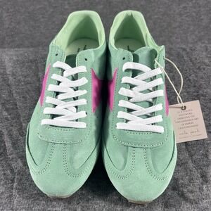 New Women's Size 8 Mila Paoli Italy Genuine Leather Upper Sneaker Mint Green